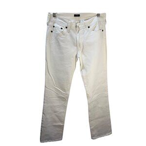 J.Crew‎ Womens White Denim Jeans Size 0 Cotton/Spandex